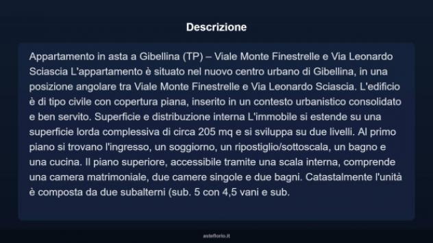 Immobile in asta di 205 m² con più di 5 locali in vendita a Gibellina - Foto 10