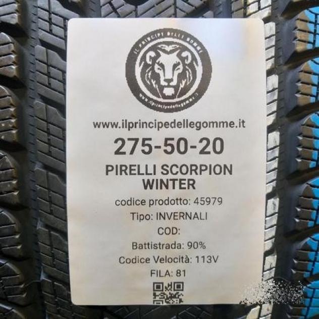 2 gomme 275 50 20 pirelli a45979 - Foto 2