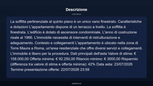 Immobile in asta di 76 m² in vendita a Roma - Foto 17