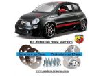 FIAT NEW 500 + ABARTH KIT 4 DISTANZIALI RUOTE ANT. Sp.05mm E POST.Sp.13mm.