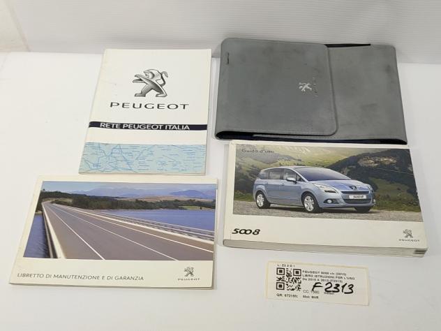 LIBRETTO USO E MANUTENZIONE PEUGEOT 5008 1° Serie 9HR (09)