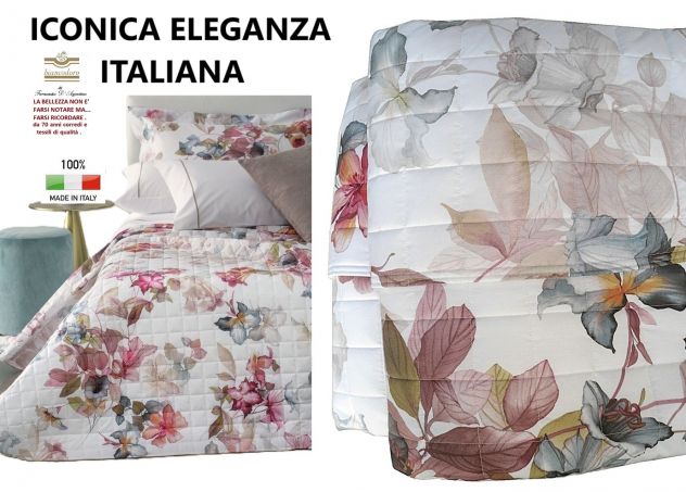 QUILT COPRILETTO TRAPUNTATO QUALITA' SUPERIORE MATRIMONIALE 100% COTONE - Foto 6