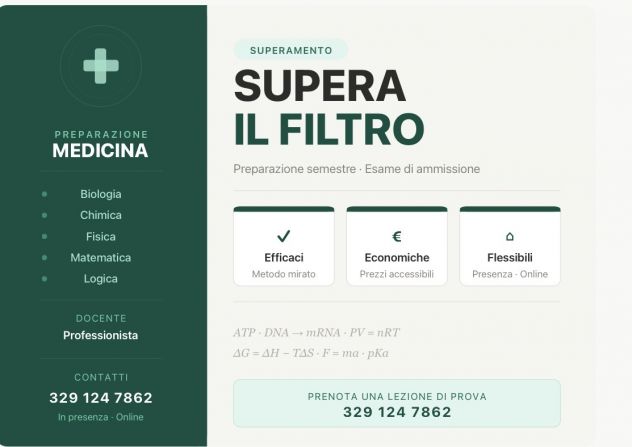 SEMESTRE FILTRO RIPETIZIONI E LEZIONI