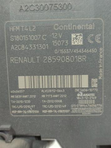 LETTORE CHIAVE ACCENSIONE RENAULT Clio Serie 285908018R (0815) - Foto 2