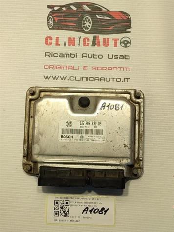 CENTRALINA ECU VOLKSWAGEN Touareg 1° Serie 022906032BE 0261207565 AZZ benzina 3189 (0206)