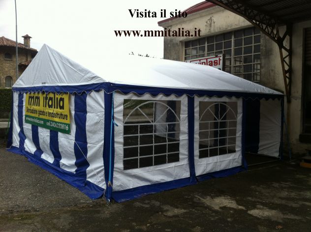 Tendoni per Eventi Pubblici 5 x 6 Mt, telo in pvc Ignifugo - Foto 2