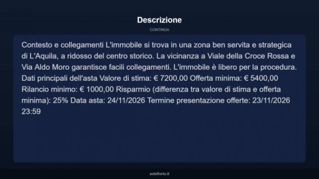 Immobile in asta di 12 m² in vendita a L'Aquila - Foto 5