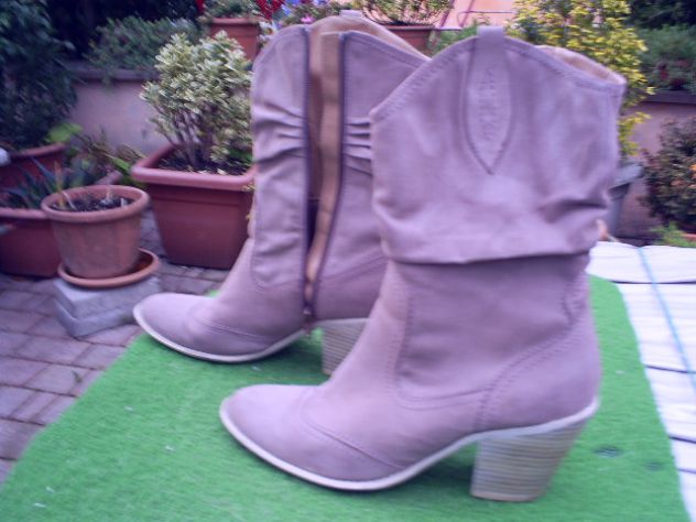 Stivali marrone donna in vera pelle tg 40 - Foto 2