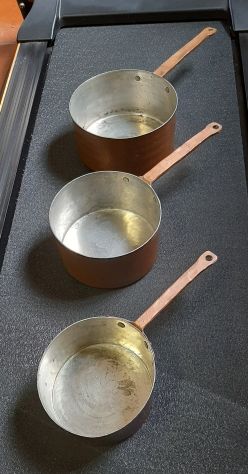 PENTOLE IN RAME / STAGNATO MAI UTILIZZATI DA ARREDAMENTO E DA CUCINARE - Foto 4