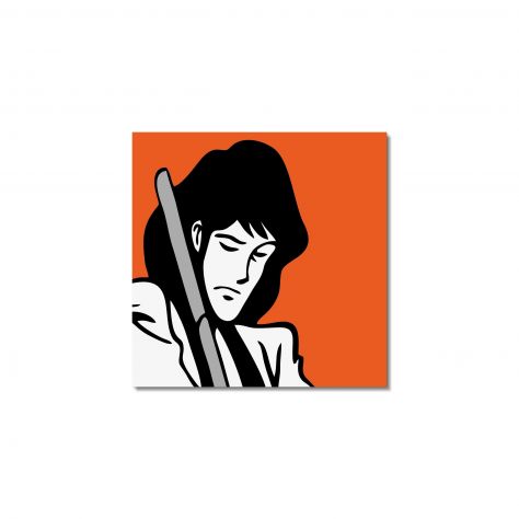 Quadro moderno dipinto a mano Goemon Lupin - Foto 2