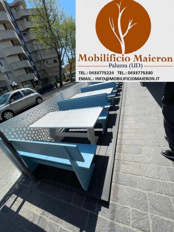 Panche e Tavoli Udine Per Arredamento Birreria Pub Ristorante Osterie - Foto 8