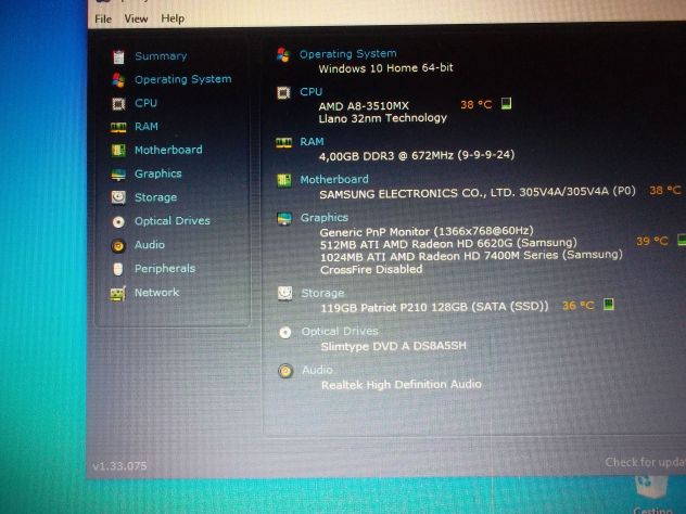 NOTEBOOK SAMSUNG NP305V5A WINDOWS 11 - Foto 9