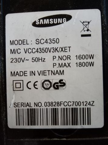 Aspirapolvere Samsung SC4350 Pezzi di Ricambio originali - Foto 6