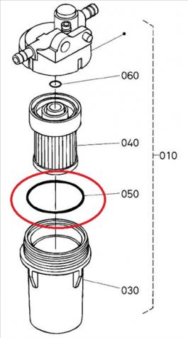 6A32059940 ANELLO O-RING SERBATOIO GASOLIO MOTORE KUBOTA Z402 Z482 Z602 AIXAM - Foto 2
