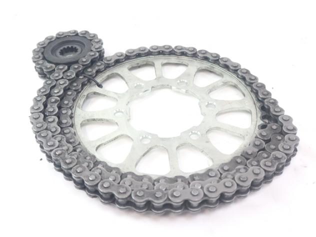 KAWASAKI Z 900 420410158 920570956 KIT CATENA CORONA PIGNONE 2.000 KM ZR900S 25 - 26 DRIVE CHAIN KIT - Foto 4