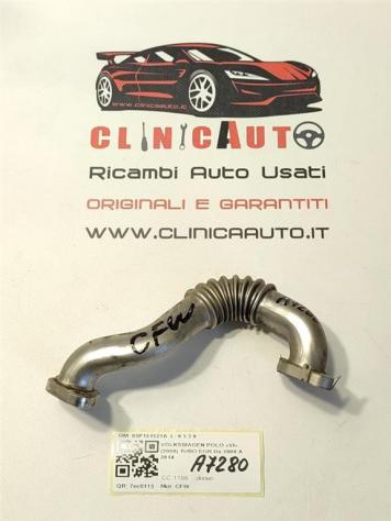 TUBO SCAMBIATORE EGR VOLKSWAGEN Polo 5° Serie 03P131521A CFW diesel 1198 (0917) - Foto 2