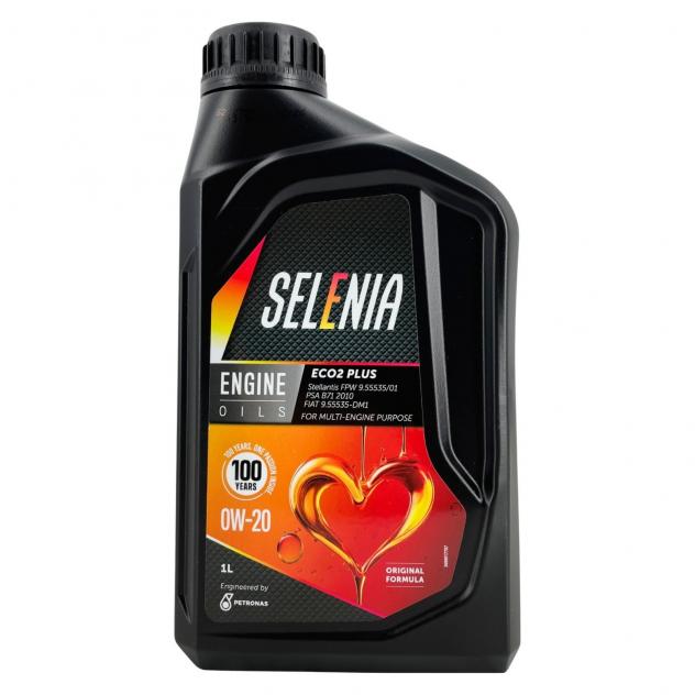 Olio Motore Selenia Eco2 Plus 0W20 Specifica Stellantis FPW9.55535/01 1L