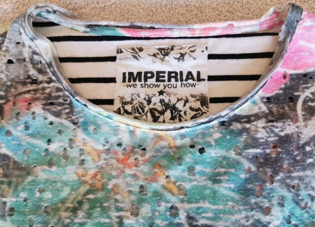 Maglia t-shirt da uomo a lavorazione traforata Imperial - Foto 3