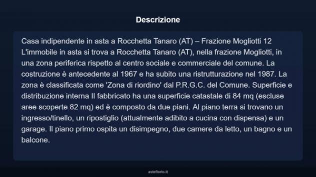 Immobile in asta di 82 m², box auto in vendita a Rocchetta Tanaro - Foto 3
