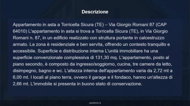 Immobile in asta di 131 m², box auto in vendita a Torricella Sicura - Foto 11