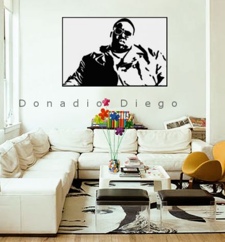 Quadro The Notorious B.I.G dipinto a mano pop art