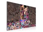 Quadro Abbraccio Naif Rosa Cm. 90x60 E 120x80 - ARREDALACASA
