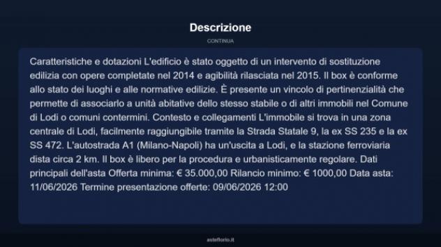 Immobile in asta di 19 m² in vendita a Lodi - Foto 4