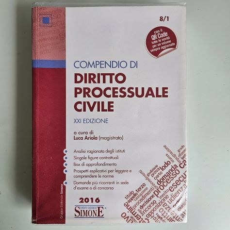 Compendio Di Diritto Processuale Civile 2016 - Editore Simone - 8/1 - Luca Ariol