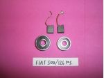 CUSCINETTI + SPAZZOLE DINAMO FIAT 500 F L R e FIAT 126 PRIMA SERIE