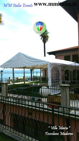 Tendoni Per Feste in Giardino Bar, Ristoranti, Proloco 6 x 10 x 2,6 Pvc Ignifugo - Foto 7