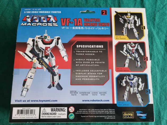 Macross: VF-1A Valkyrie Hikaru Ichijo (sigillato) - Foto 4