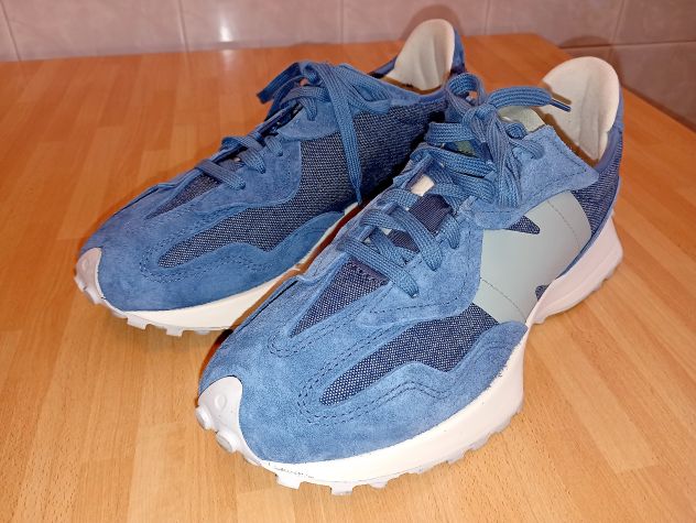 New Balance 327 Blue White Silver - Mod: WS327CH  - Pari al nuovo - Foto 3
