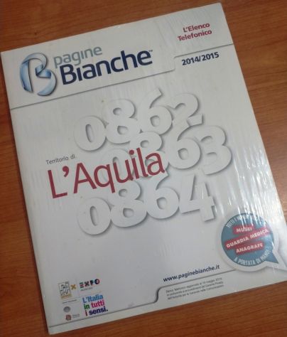 Pagine Bianche L'Aquila 2014-2015 NUOVO Sigillato – RARO VINTAGE - Foto 4