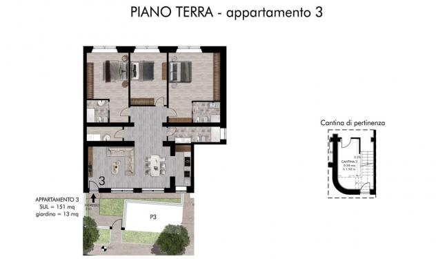Appartamento in vendita a Pisa 151 mq Rif: 1356768