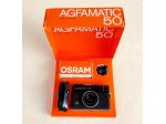 Macchina fotografica Agfamatic 50 scatola, Osram Flash, laccio da polso,tracolla