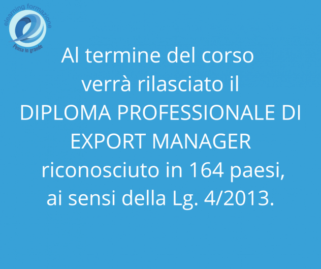 Master online per Export Manager certificato UNI ISO 29994:2021 - Foto 3