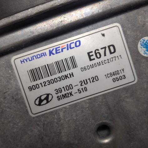 CENTRALINA MOTORE HYUNDAI KEFICO E67D SIM2K--510 9001230030KH 39100--2U120 - Foto 5