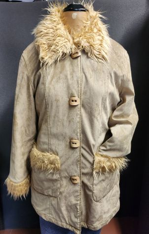 Cappotto eco montone beije
