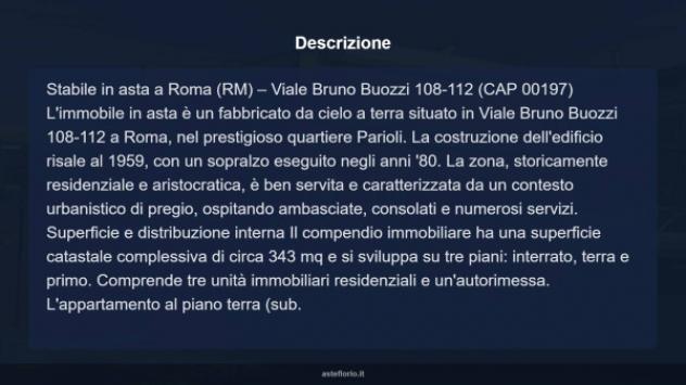 Immobile in asta di 343 m² con più di 5 locali e box auto in vendita a Roma - Foto 17