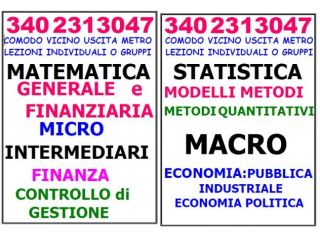 MATE MICRO MACRO STATISTICA CONTROLLO RAGIO