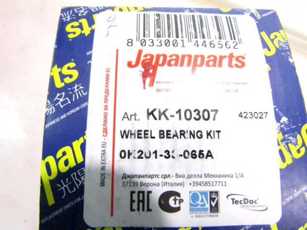 KK-13013 CUSCINETTO MOZZO RUOTA ANTERIORE JAPANPARTS KIA CARENS 1.8 B 81 KW RICAMBIO NUOVO - Foto 3
