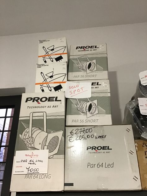 Luci Par e Spot nuovi da magazzino