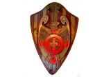 SCUDO-AQUILA-INCISO E FATTO A MANO-LEGNO.PER PORTA SPADA SENZA FODERO