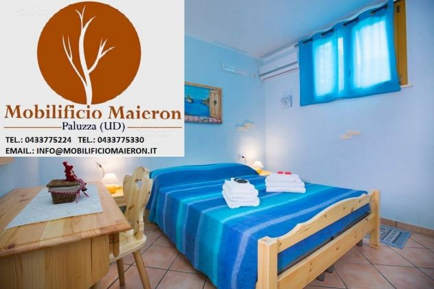 Mobili Rustici Matera Letto Singolo in Legno Per Hotel Alberghi Ostelli - Foto 7