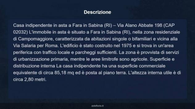 Immobile in asta di 85 m² in vendita a Fara in Sabina - Foto 9