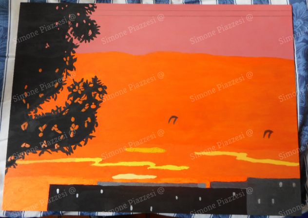 Quadro di Simone Piazzesi - SUL FINIRE DEL GIORNO (2022) - Foto 2