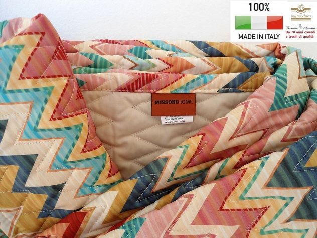 MISSONI COORDINATO LETTO , COMPLETO LENZUOLA + QUILT - Foto 6