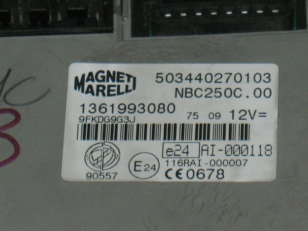 1361993080 503440 ECU BODY FIAT DUCATO BOXER 2.3 , 3.0 D 1361993080 503440270103 - Foto 2