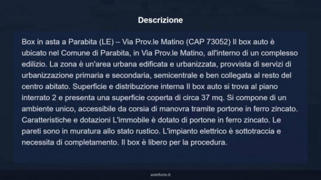 Immobile in asta di 37 m² in vendita a Parabita - Foto 10