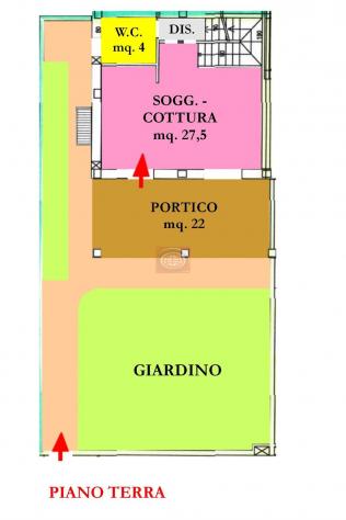 PIEVESESTINA di Cesena (BTC250c): porzione di trifamiliare NUOVA - 3 letto, 3 bagni, tavernetta, garage, GIARDINO PRIVATO